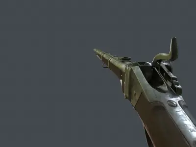 Sharps Rifle Low-poly 3D model