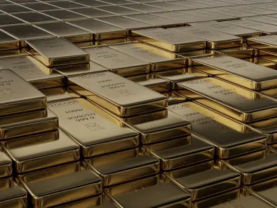 Gold bars 1000gr 3D model