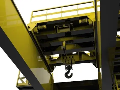 Crane 50-5t 3D model