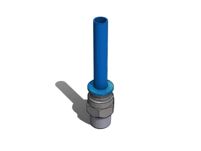 Conexao Rapida Festo QS 1-8 6 Quick Connection 3D model