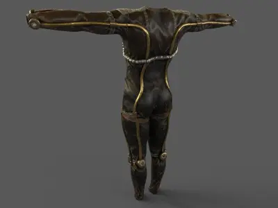  Steampunk  skin 14 Low-poly 3D model