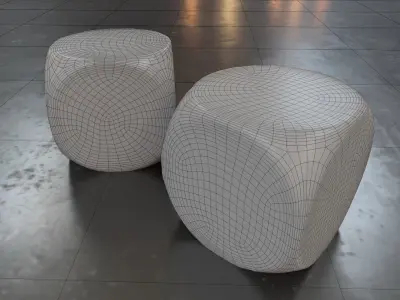 Antique Dice PBR Game-Ready Low-poly 3D model