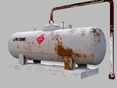 Lpg Storage Tank 3D model