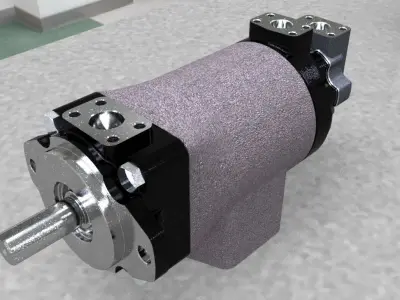 Pump Parker - T6DCCM Free 3D model