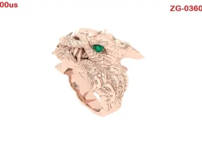 Dragon Ring 3D print model