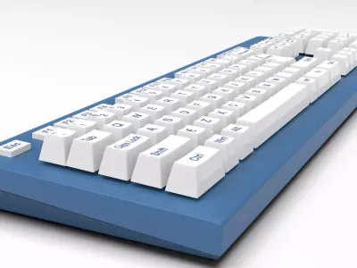 Realistic Mechanical Keyboard 3D Model - Highly Detailed 3D model