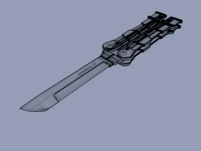 knife 3D model 22