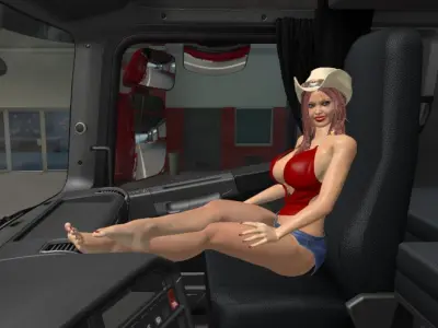 Nora co DRIVER LITTLE COWGIRL COMPANION 3D model HD texture 3D model