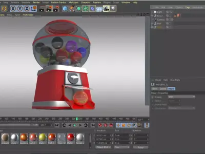 Japan  Gashapon  Machine 3D model