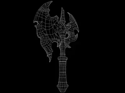 Axe - Game Ready - Low Poly PBR 3D Model Low-poly 3D model