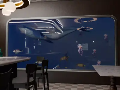 Aquarium Bar 3D model
