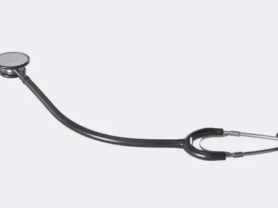 Stethoscope Low-poly 3D model