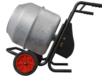 Portable Concrete Mixer V2 Low-poly 3D model