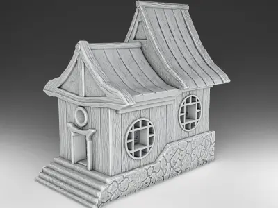 Stylized Japanese Set Part 1 and Crying girl 3D print model