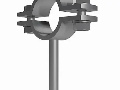 Industrial Pipe Clamps For DIN Metal Pipes - DIN3576 3D model