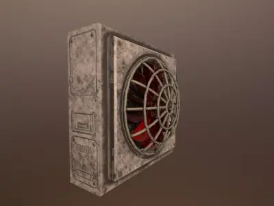 Sci Fi Fan - PBR Game Ready 3D model Low-poly 3D model
