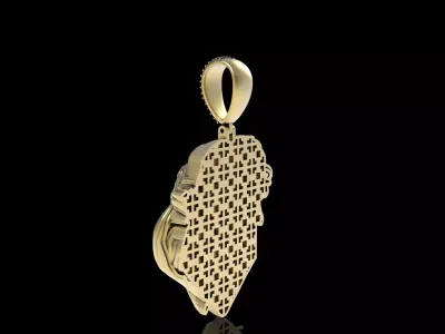 Lion Skull Pendant 3D print model