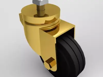 Caster roller Free 3D model