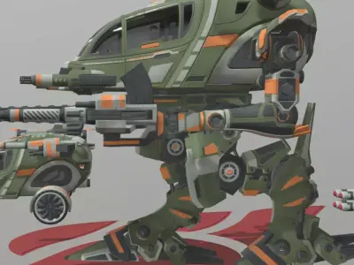 POCA Multirole Future Vehicles Low-poly 3D model