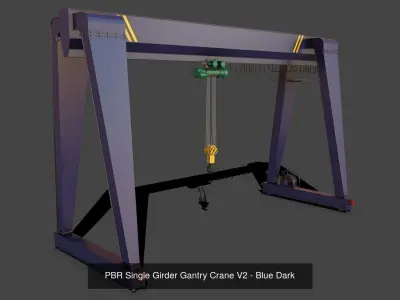 PBR Single Girder Gantry Crane V2 - Multi color Pack
