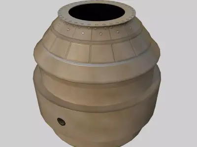 Furnace Chamber Low-poly 3D model