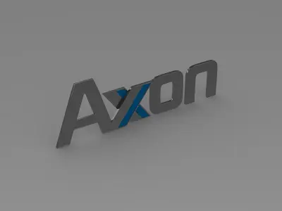 axon logo 3D model by Sergey