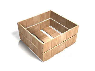 Storage Wooden Box 3D model