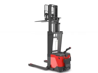 Electric Stacker Rigged 3D model