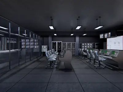 control center 3D model