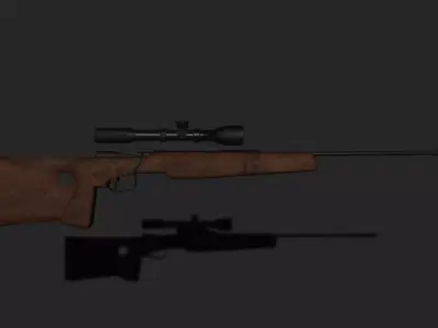 Sniper SP66 Free low-poly 3D model