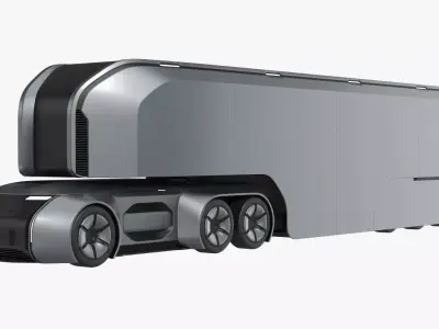 Self-Driving Truck Concept 2 3D model