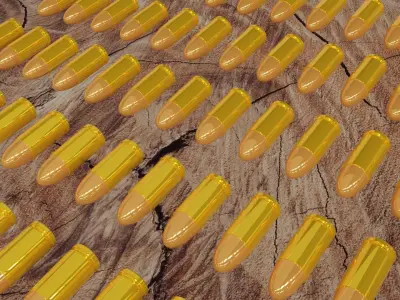 9mm ammunition - 9x19 3D model