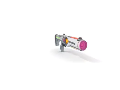 Neon Rifle model pack Low-poly 3D model