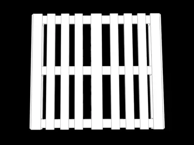 Wooden Pallet Low-poly 3D model 18
