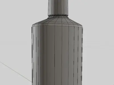 Hand Sanitizer gel bottle for AR Close up Commercial rendering 3D model