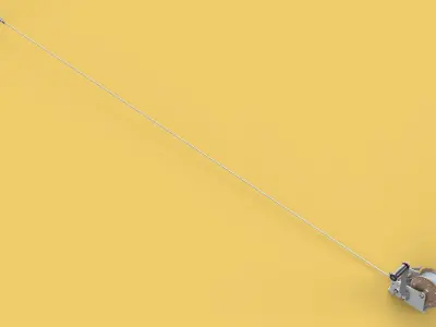 HAND LEVER CRANK WINCHES HOIST WIRE ROPE SLING CABLE LIFT CRANE 3D model