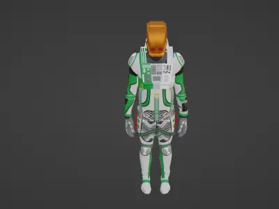 Robot Soldier - Assault Soldier Low-poly 3D model buy