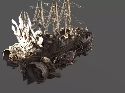 Dragon Emperor Kings Airship Hull 3D model