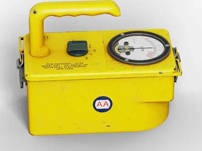 Radiation Meter Low-poly 3D model