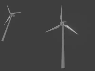 Wind Turbine 3D model 6