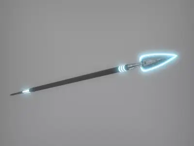 Spear - African  sci-fi  3D model