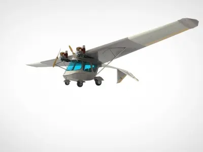 Ultraflight Lazair Airplane 3D model