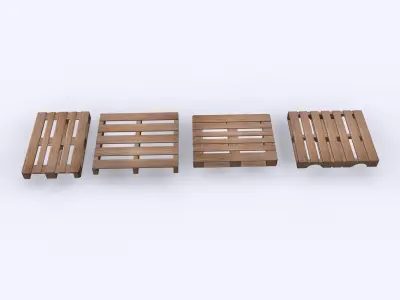Wood Pallets 3D model