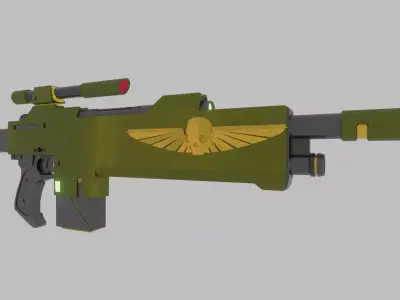 m35 galaxy Lasgun 3D model Low-poly 3D model