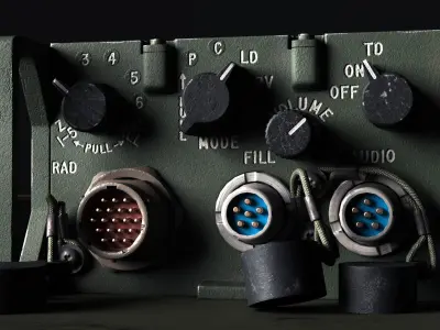 KY-57   VINSON Voice encryption unit Low-poly 3D model