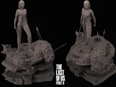 Ellie - The Last of Us Part 2 3D print model