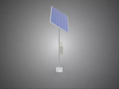 STANDALONE SOLAR PANEL ENERGY POWER OUTLETS SOCKETS CONTROL BOX 3D model