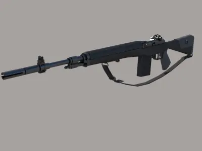 M14 Rifle Low-poly 3D model
