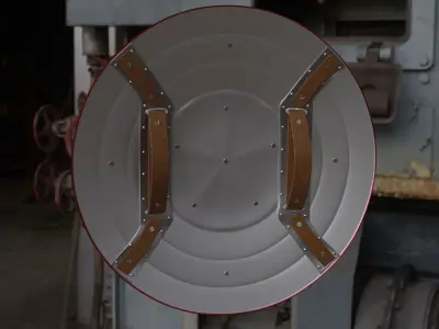 Captain America Shield Low-poly 3D model purchase