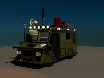 Zombie Survival Van 3D model